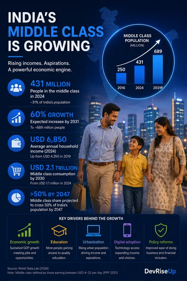 India’s middle class is growing